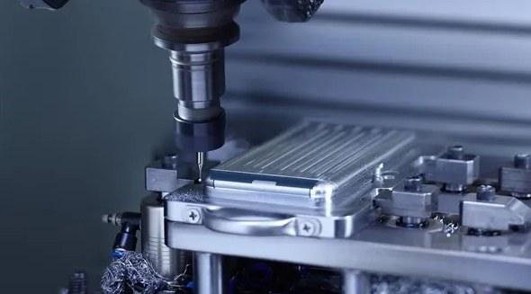 CNC milling machine in operation