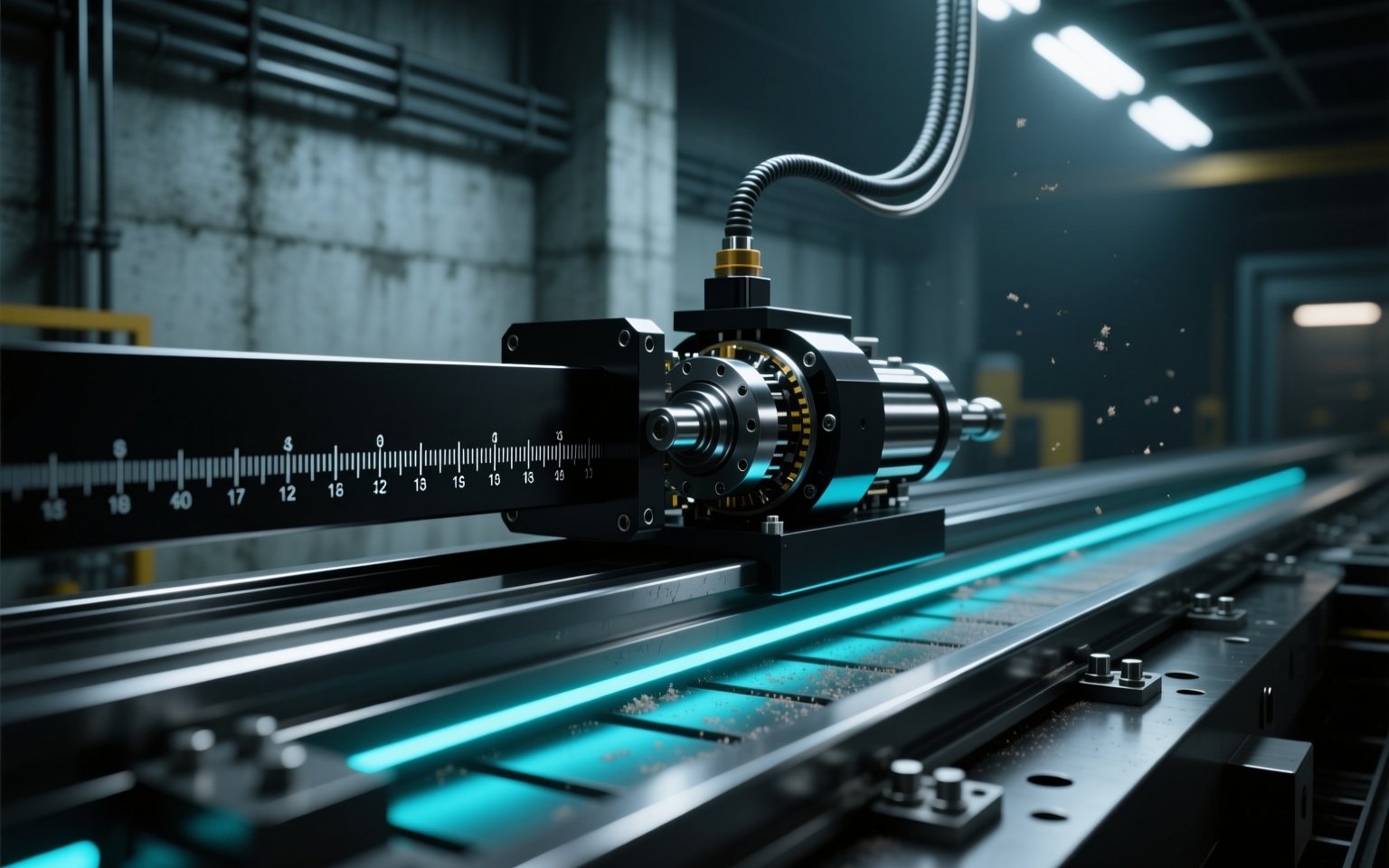 Precision linear motor stage with linear encoder